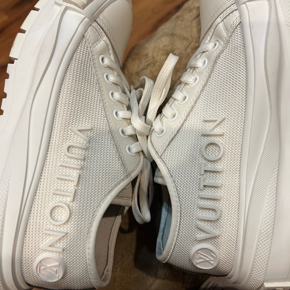 Louis Vuitton LV Logo Monogram Squad White Women's Sneakers 36